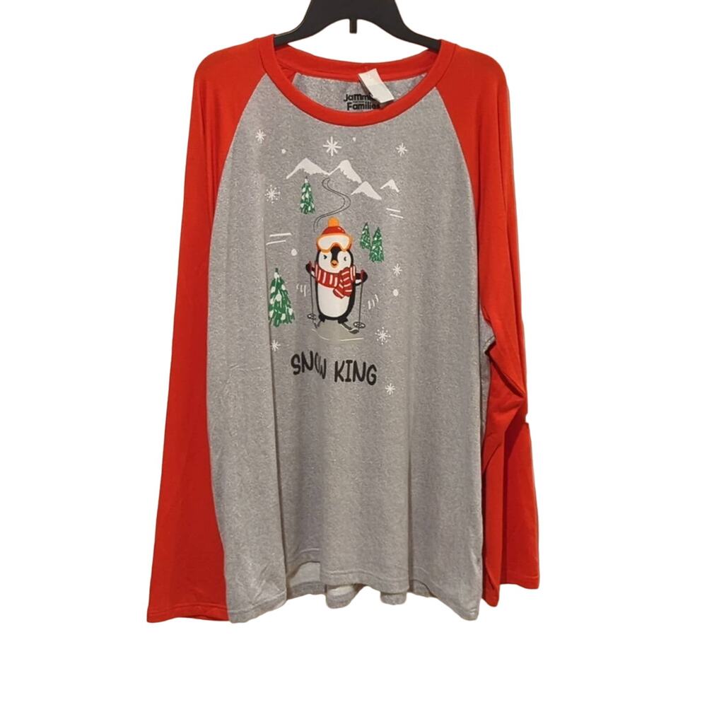 Jammies for Families Snow King Top, NWT, 2XB